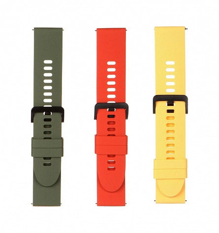 Mi Watch Strap (3-Pack) - Olive, Orange, Yellow