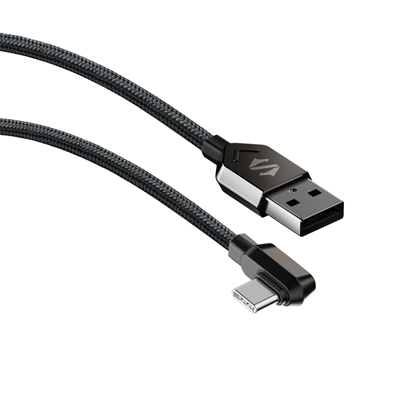 Black Shark Right-Angle USB-C Cable